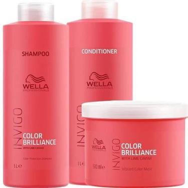 Imagem de Kit Wella Professionals Invigo Color Brilliance Salon Trio (3 Produtos