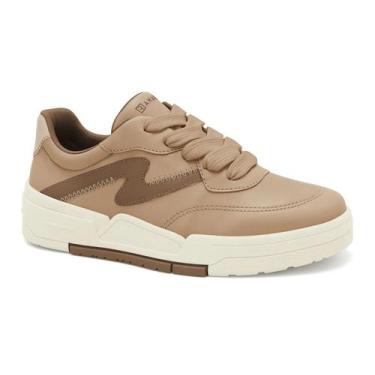 Imagem de Tênis Feminino Ramarim Flatform Casual 2589204, 35, Caqui