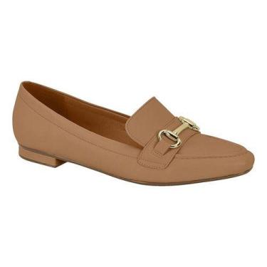 Imagem de Sapato Mocassim Loafer Feminino Vizzano Fivela Bico Fino1351, Camel, 3