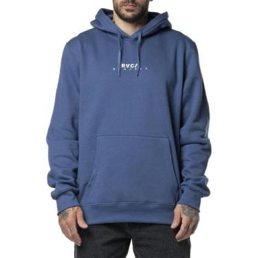 Imagem de Moletom RVCA Canguru Haru 280G WT24 Masculino Azul, M, Blue