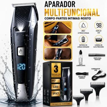 Imagem de Aparador de Pelos Masculino Multifuncional Barba Corpo Virilha Rosto R