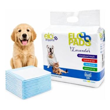 Imagem de Tapetinho Higienico Pet Alta Absorção 30 Uni Lavanda 80x60 Tapete Prem