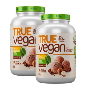 Imagem de 2x True Vegan Chocolate com Avelã - True Source 837g