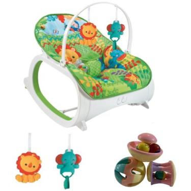 Imagem de Cadeira de Balanço Para Bebê Musical + Chocalho Educativo - Color Baby