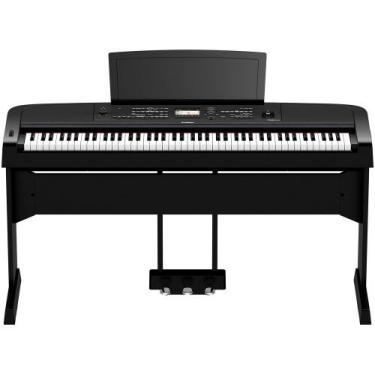 Imagem de Piano Digital Yamaha DGX-670B Preto Com Móvel e Pedais, UNICA, U