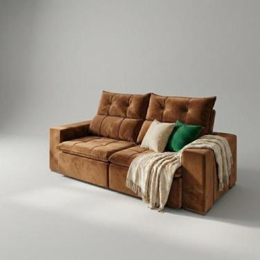 Imagem de Sofá Retrátil E Reclinável Duda 1.60 Pillow Top Confortável - Bressian