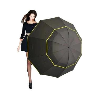 Imagem de Guarda-chuva Grande Dobrável Resistente Ao Vento Forte Não Automático 