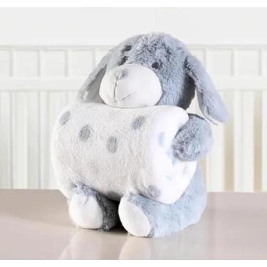 Imagem de Kit Manta Baby c/ Bichinho de Pelúcia Coleção Premium Bene Casa, Azul