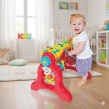 Imagem de Play Gym Infantil 3 em 1 com Som Atividades para Bebês Educativos e Di