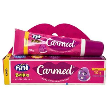 Imagem de Hidratante Labial Carmed Fini Beijos com Cor Rosa Efeito Gloss 10g - C