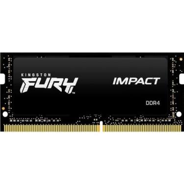 Imagem de KF432S20IB/8 - Memória 8GB SODIMM DDR4 3200Mhz FURY Impact 1,35V 1Rx8 260 pinos para notebook, Preto