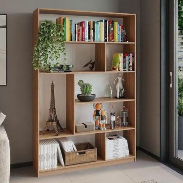 Imagem de Estante de Livros 120 cm X 180 cm 5 Prateleiras Seattle Yescasa Marrom