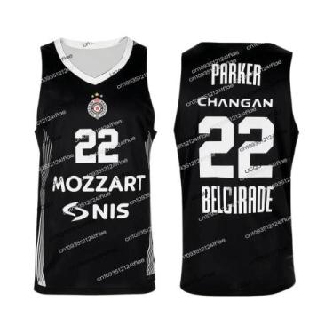 Imagem de Camisa De Basquete Masculina De Secagem Rápida 25/26 Partizan Belgrado