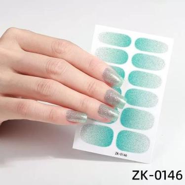 Imagem de Adesivos de Gel de Esmalte Premium Para Unhas Princesa Brilho Acessóri