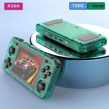 Imagem de Console De Jogos Retro Portátil 64G 128G R36H ARKOS Com Tela IPS De 3,