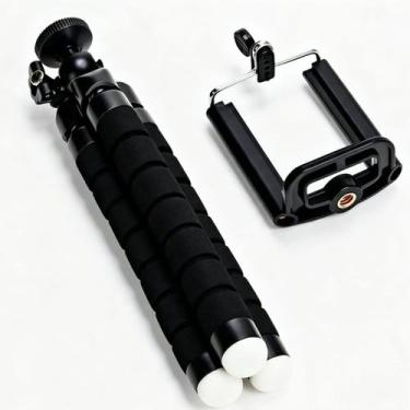 Imagem de Mini Tripé Flexível Para Celular Para Fotos E Lives - BRUP