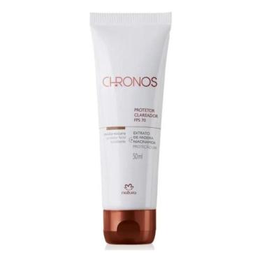 Imagem de Natura Chronos Protetor Clareador Fps 70 Médio-escuro 50 mL - Congratu