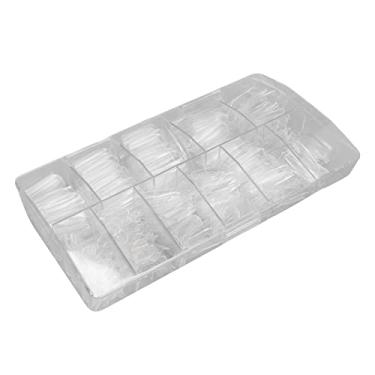 Imagem de Ponta de unha, DIY seguro portátil sem odor 500pcs prego falso para festa de casamento para mulheres para salão de beleza doméstico