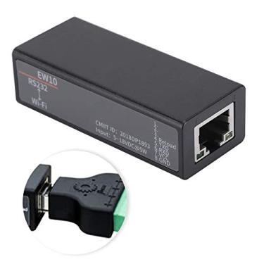 Imagem de RS232 para servidor serial WiFi, Elfin-EW10 para WiFi Ethernet RS232 802.11b/g/n, rede sem fio, suporta IP, TCP, UDP, DHCP, DNS, HTTP, protocolos de rede IP automáticos