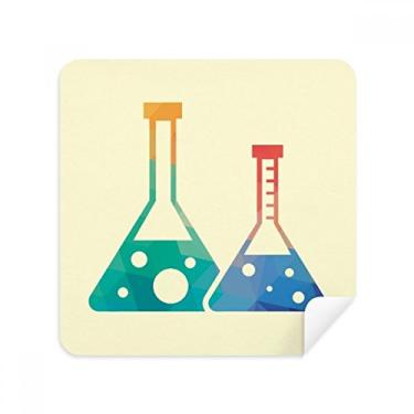 Imagem de Dois frascos cônicos estampa química de óculos, tecido de camurça, 2 unidades