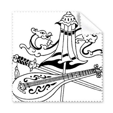 Imagem de Guarda-chuva chinês espada dragão pano de limpeza limpador de óculos 5 peças