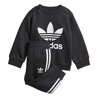 Imagem de Conjunto de lã infantil Adidas Originals Trefoil (12 meses) preto/branco