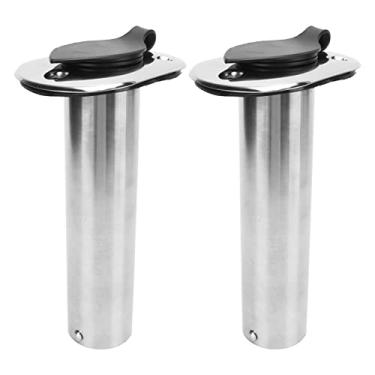 Imagem de Braçadeira de vara de pescar aço inoxidável 316 antiferrugem para barco revestimento de suporte de vara de pescar