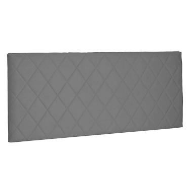 Imagem de Cabeceira Painel Casal 1,40m Esmeralda Suede Preto