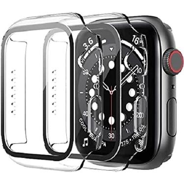 Imagem de Capinha Case para Apple Watch series 3/4 / 5 / SE / 6 40mm / 42mm / Transparente/Preta (40mm, Transparent)