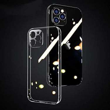 Imagem de Capa transparente para iphone 12 13 pro max traseira pc tpu capa de proteção de lente completa à prova de choque para iphone 11 pro capa transparente, transparente, para iphone 11 pro