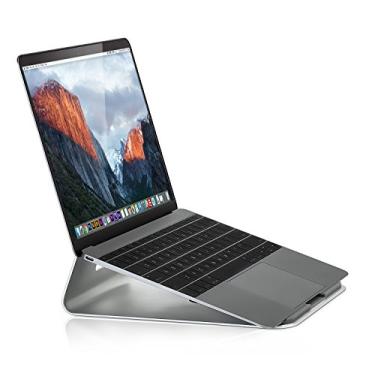 Imagem de Mount-It! Empunhadura inclinada para laptop para MacBook e iPad Pro – Anabela ergonômica para laptop e tablet – Suporte de refrigeração para MacBook, MacBook Pro, Chromebook, iPad Pro, Tablets de desenho com telas de 11 a 15 polegadas