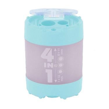 Imagem de Apontador com Deposito 4 em 1 KUM Germany Azul Pastel