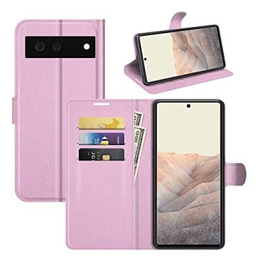 Imagem de YUNCHAO Caixa de telefone Para o Google Pixel 6 Litchi Texture Horizontal Flip Protective Case com titular e slots de cartão e carteira capa para celular