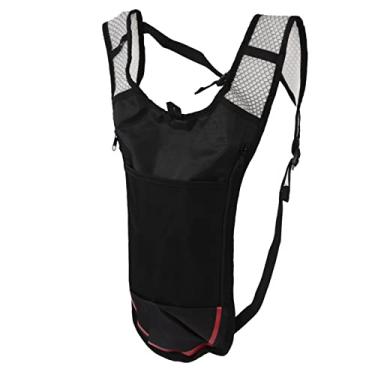 Imagem de Mochila de água, alça de ombro ajustável, alça de peito, pacote de hidratação, sudorese Design multifuncional de prevenção para corrida para caminhadas para ciclismo(Saco vermelho sem água)