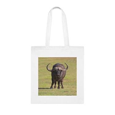 Imagem de Bolsa de ombro Cape Buffalo tipo capa-búfalo, bolsa de ombro Cape Buffalo reutilizável, bolsa de presente de cesta de aniversário de Natal, presente para ela, presente para ele, bolsa feminina, Branco