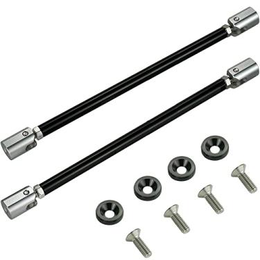 Imagem de STETION Divisor de borda universal para para-choque dianteiro, suporte de barra de amarrar, 28 cm a 32 cm, comprimento - processo de tratamento de superfície de oxidação anódica serve na maioria dos veículos (28 cm a 32 cm de comprimento)