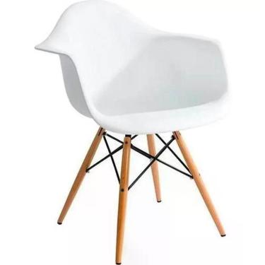 Imagem de Cadeira Eiffel Com Braço - Branco Branco