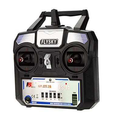 Imagem de Qudai FS-i4 AFHDS 2A transmissor 2.4GHz 4CH rádio sistema para RC helicóptero planador com receptor FS-A6