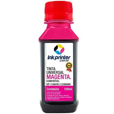 Imagem de Tinta Inkprinter Universal Magenta para Recarga de Cartucho Hp, Lexmark, Canon, Brother (100ml)