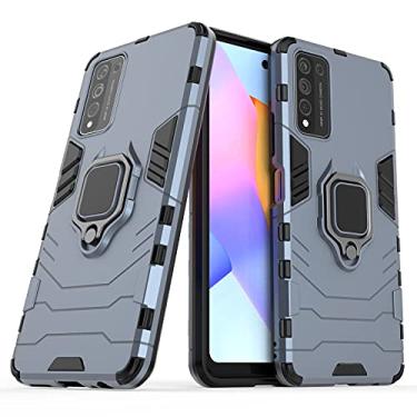 Imagem de Para Huawei Honor 10x Lite PC + TPU Case de proteção à prova de choque com suporte de anel magnético