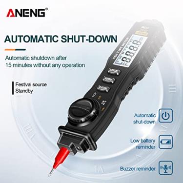 Imagem de Tingpai A3002 Pen Multeter 4000 contagens C a multímetro Testador portátil sem contato AC/DC Voltagem/Diodo/Fer menta de teste de continuidade com lanterna de fundo