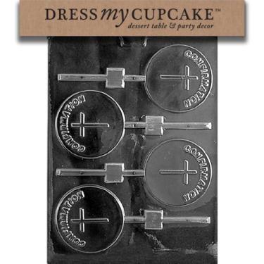 Imagem de Dress My Cupcake Molde de chocolate para doces, pirulito de confirmação