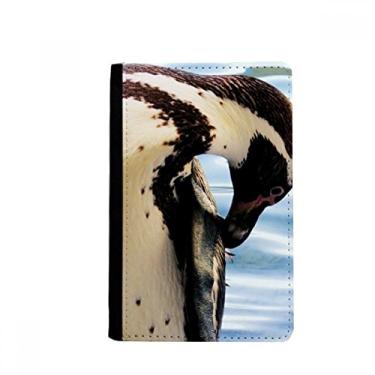 Imagem de Porta-passaporte Ocean Antártico Pinguim Ciência Natureza Imagem Notecase Burse Carteira Capa Cartão Bolsa, Multicolor