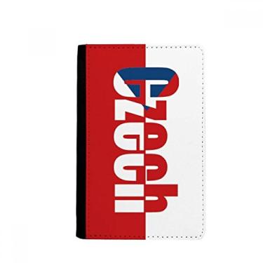 Imagem de Porta-passaporte com nome da bandeira do país tcheco Notecase Burse carteira capa porta-cartão, Multicolor