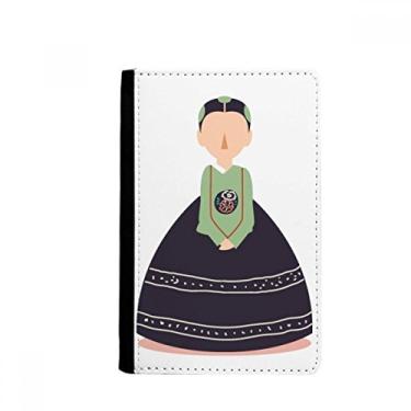 Imagem de Carteira feminina tradicional personalizada na Coreia porta-passaporte Notecase Burse carteira porta-cartão, Multicolor