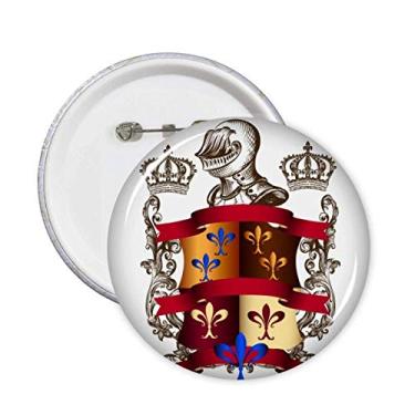 Imagem de Emblema de Armadura Cavaleiros Medievais da Europa Broche Emblema Emblema Acessório Decoração 5 peças