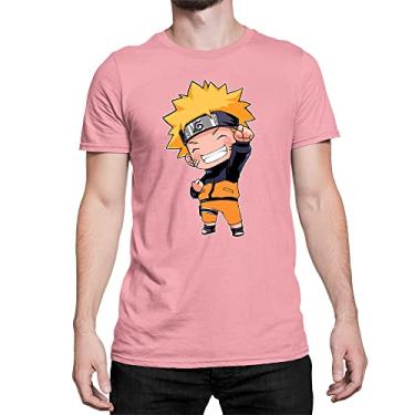 Imagem de Camiseta Naruto Personagem Cute Fofo Pequeno Kid Algodão Cor:Rosa;Tamanho:GG