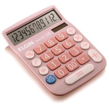 Imagem de Calculadora com 12 dígitos MV4130 Rosa - Elgin