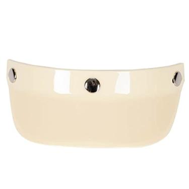 Imagem de Qudai Viseira universal de 3 botões de encaixe para motocicletas flip-up para baixo capacete aberto protetor contra vento