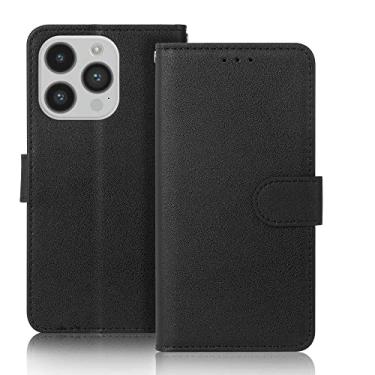Imagem de Capa protetora de couro para iPhone 14 13 12 Mini 11 Pro Max X XR XS Max 7 8 6 6s Plus 5 5s SE 2020 Capa tipo carteira flip, preta, para iPhone X